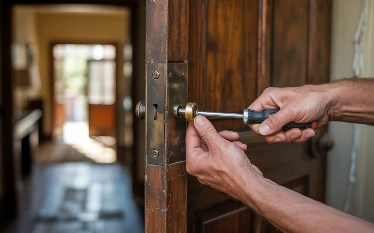 Installing a New Door Lock